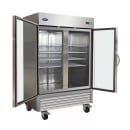 Valpro 53 9/10" Two Section Reach In Freezer, (2) Left/Right Hinge Glass Doors, 115v (VP2FG-HC) thumbnail 2
