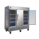 Valpro 81" Three Section Reach In Refrigerator - (3) Solid Left/Right Hinge Doors, 115v/208-230v/1ph (VP3R-HC) thumbnail 2