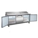 Valpro 72" Dual Sided Sandwich/Salad Prep Table w/ Refrigerated Base, 115v (VP72S-HC) thumbnail 2