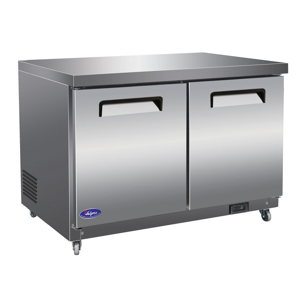 Valpro 48" W Undercounter Freezer w/ (2) Sections & (2) Doors, 115v (VPUCF48)