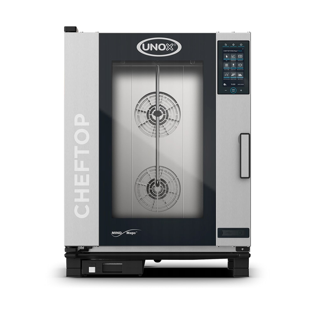 Unox XAVC-1011-GPRM CHEFTOP MIND.Maps™ Half Size Combi Oven - Boiler Based, Convertible