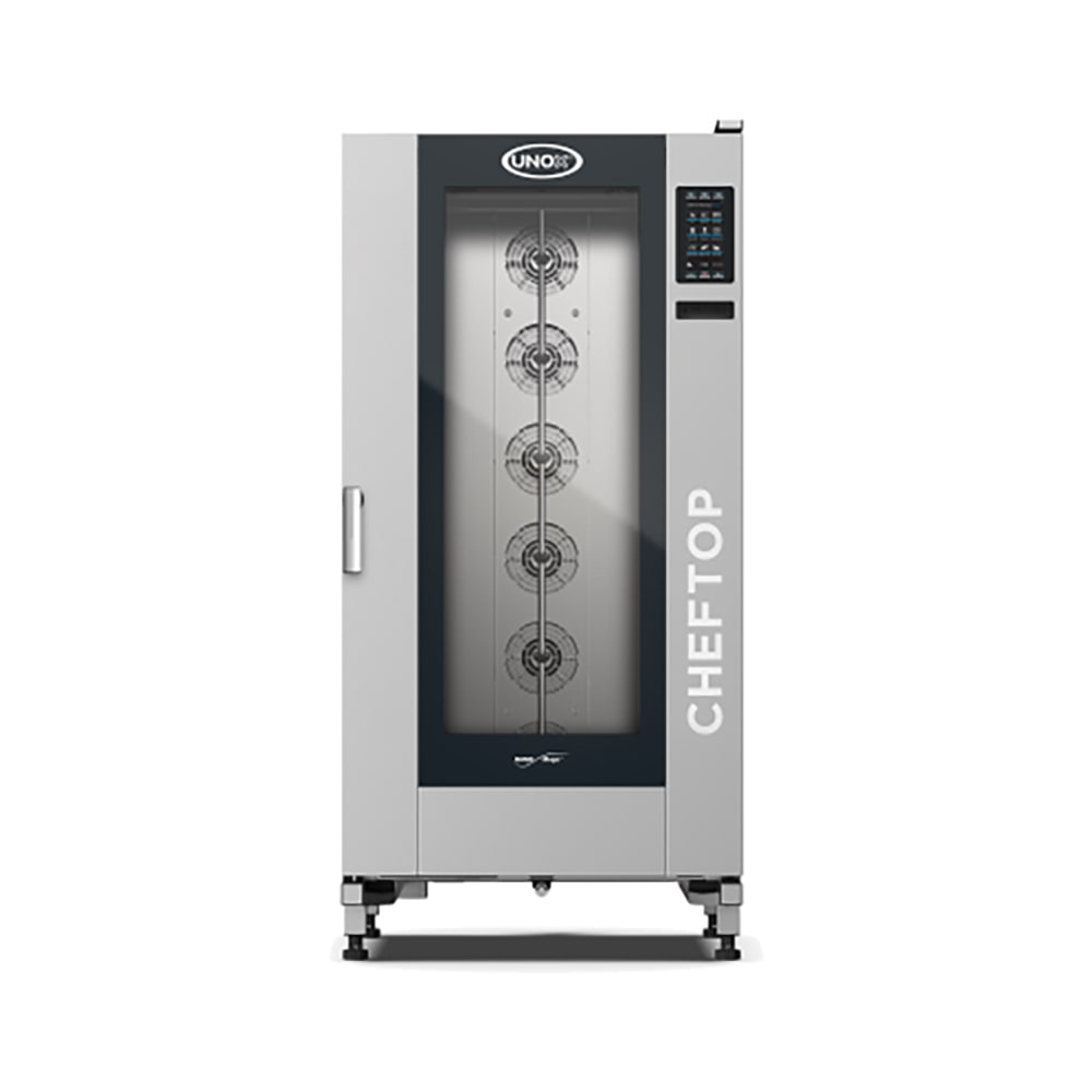 Unox XAVL-2021-GPLS (GAS 110V) CHEFTOP MIND.Maps™ Full Size Roll In Combi Oven - Boiler Based, Convertible