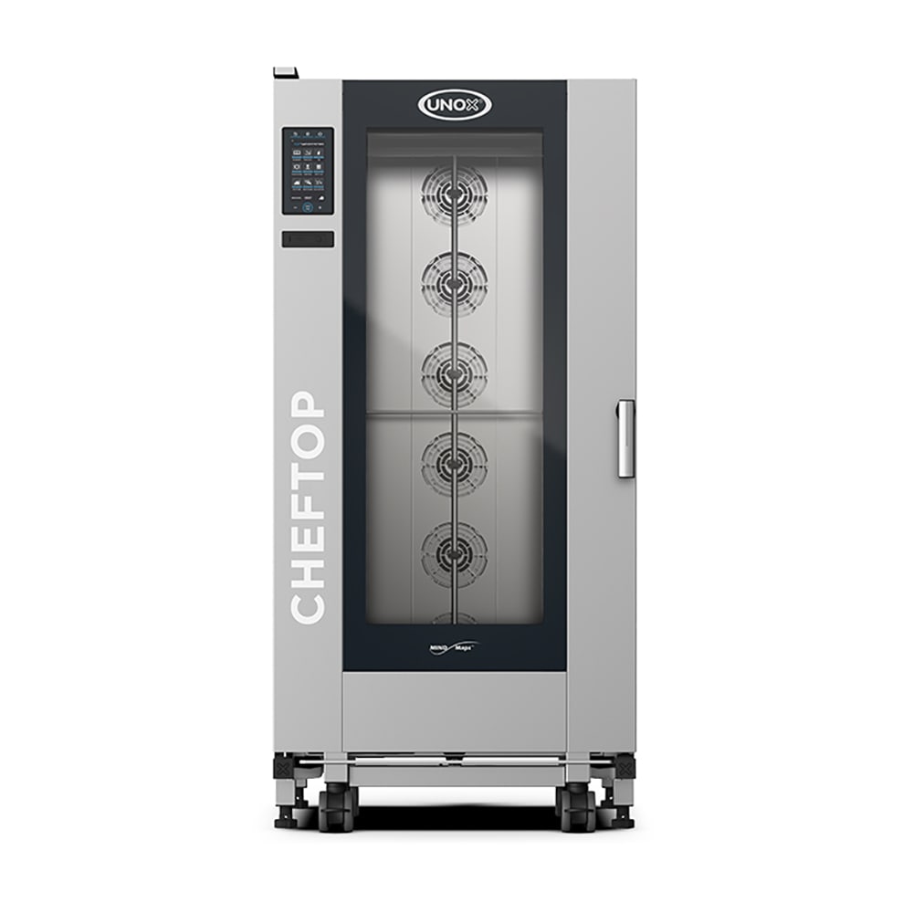 Unox XAVL-2021-GPRS (GAS 110V) CHEFTOP MIND.Maps™ Full Size Roll In Combi Oven - Boiler Based, Convertible
