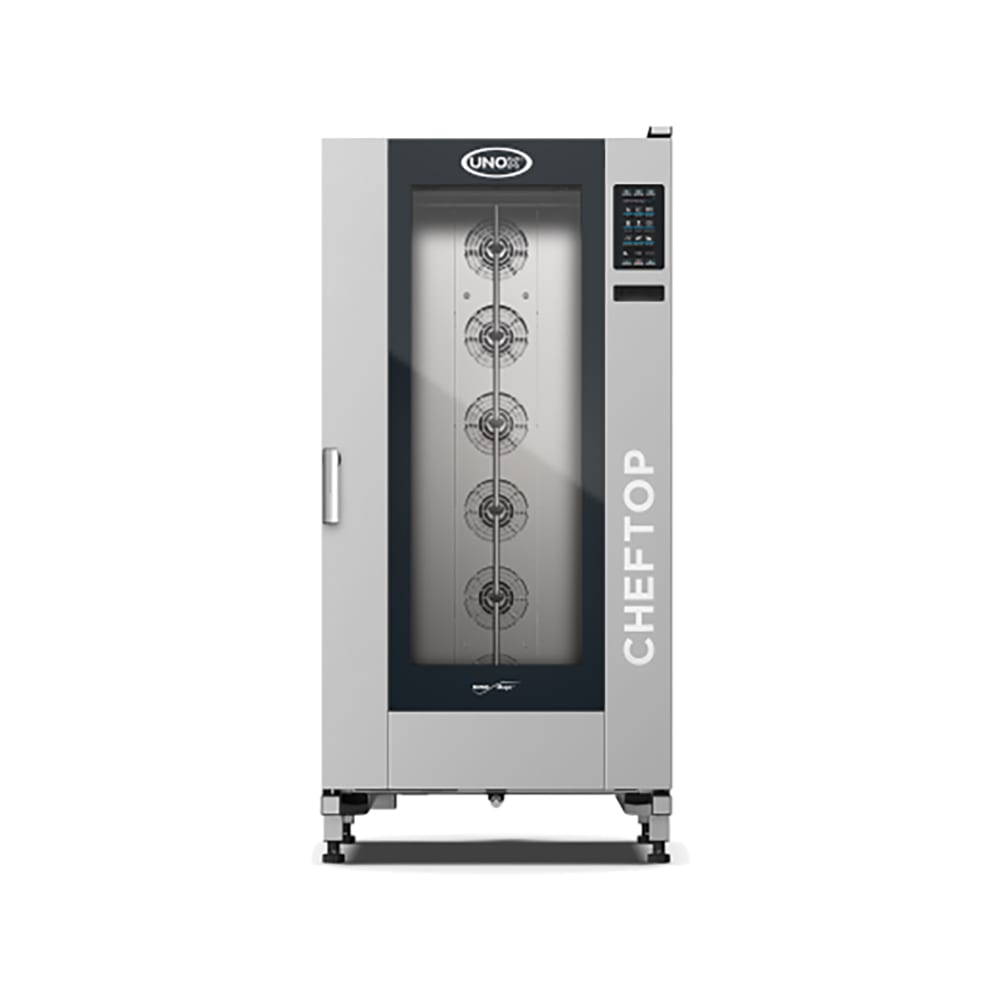 Unox XAVL-2021-NPLS (GAS 208-240V) CHEFTOP MIND.Maps™ Full Size Roll In Combi Oven - Boiler Based, Convertible