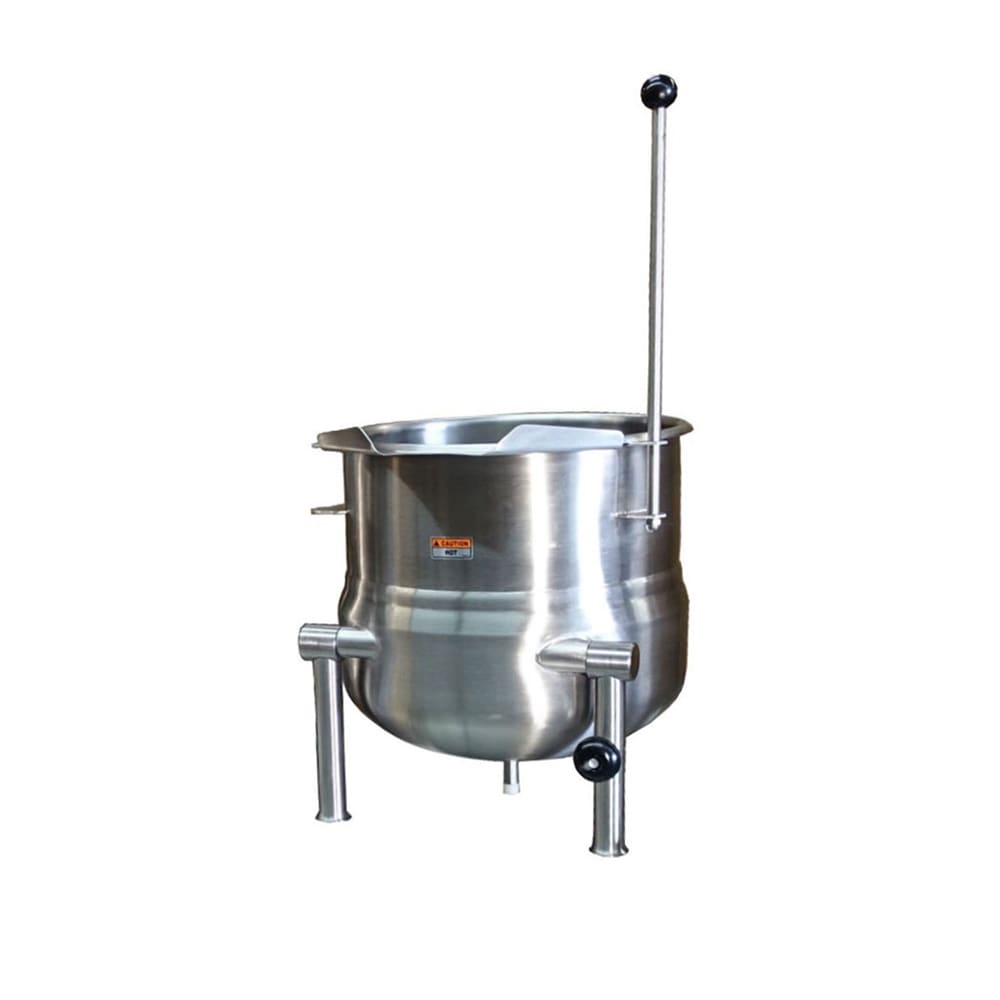 Crown Steam DC-12 12 gal. Steam Kettle - Manual Tilt, 2/3 Jacket, Direct Steam