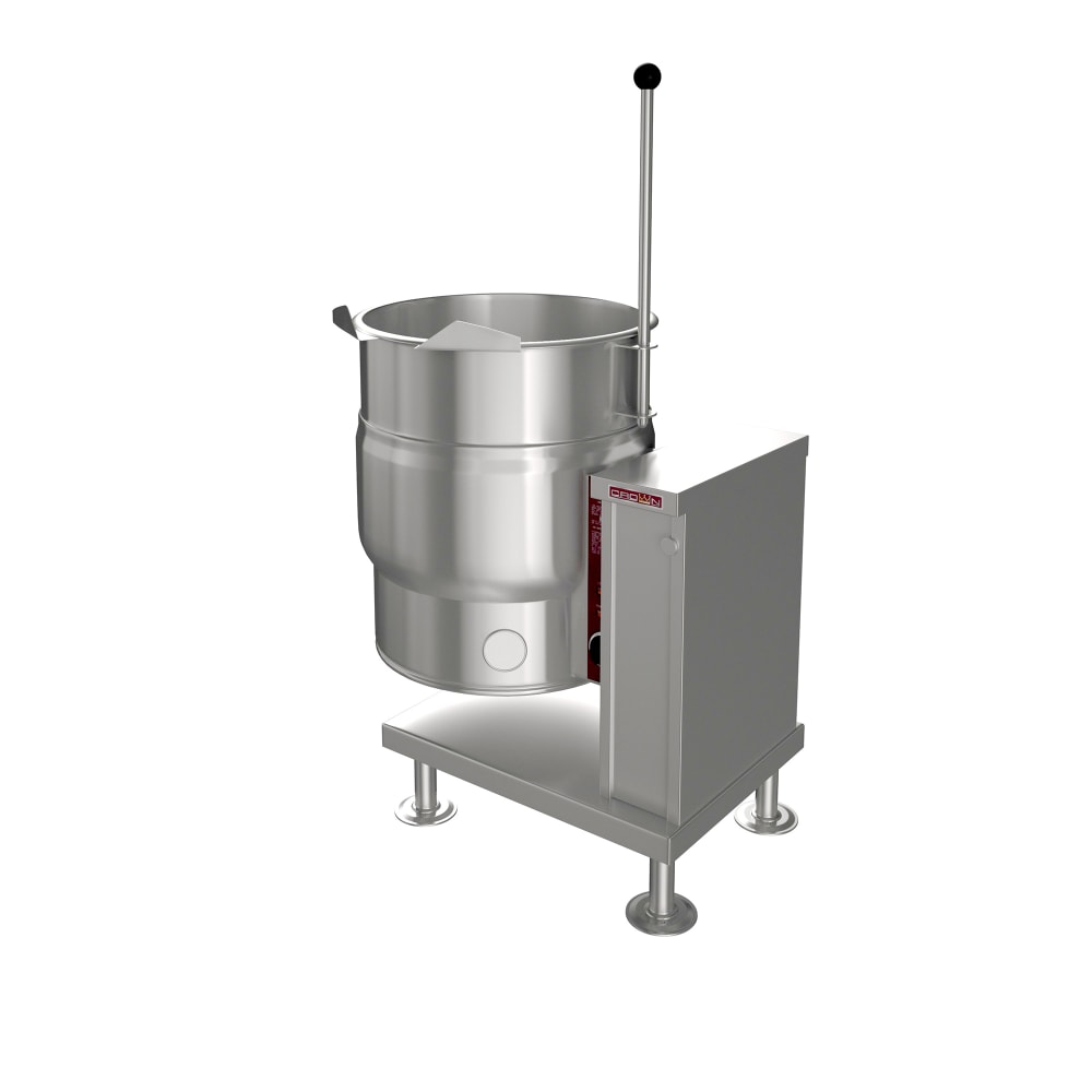 Crown Steam EC-20T 20 gal. Steam Kettle - Manual Tilt, 2/3 Jacket, 208v/1ph