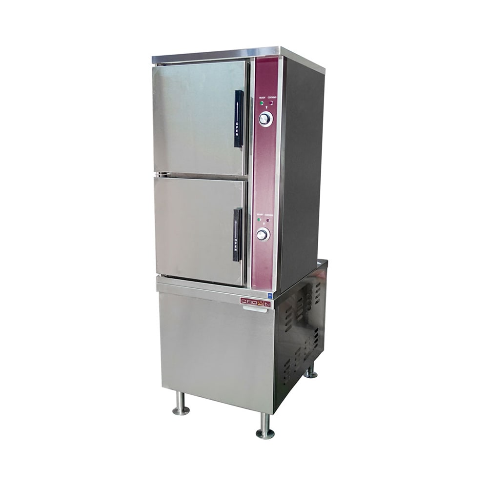 Crown Steam ECX-10-24 (10) Pan Convection Steamer - Cabinet, 208v/3ph