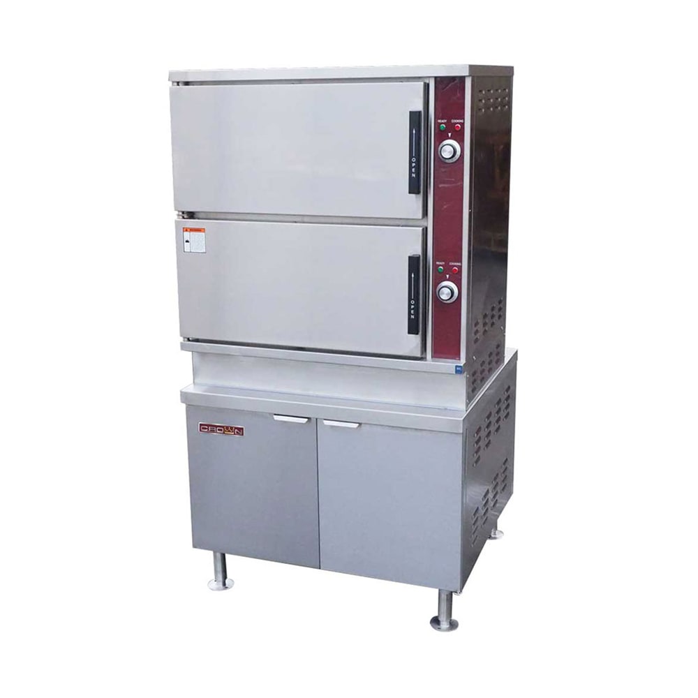 Crown Steam ECX-16 (16) Pan Convection Steamer - Cabinet, 208v/3ph