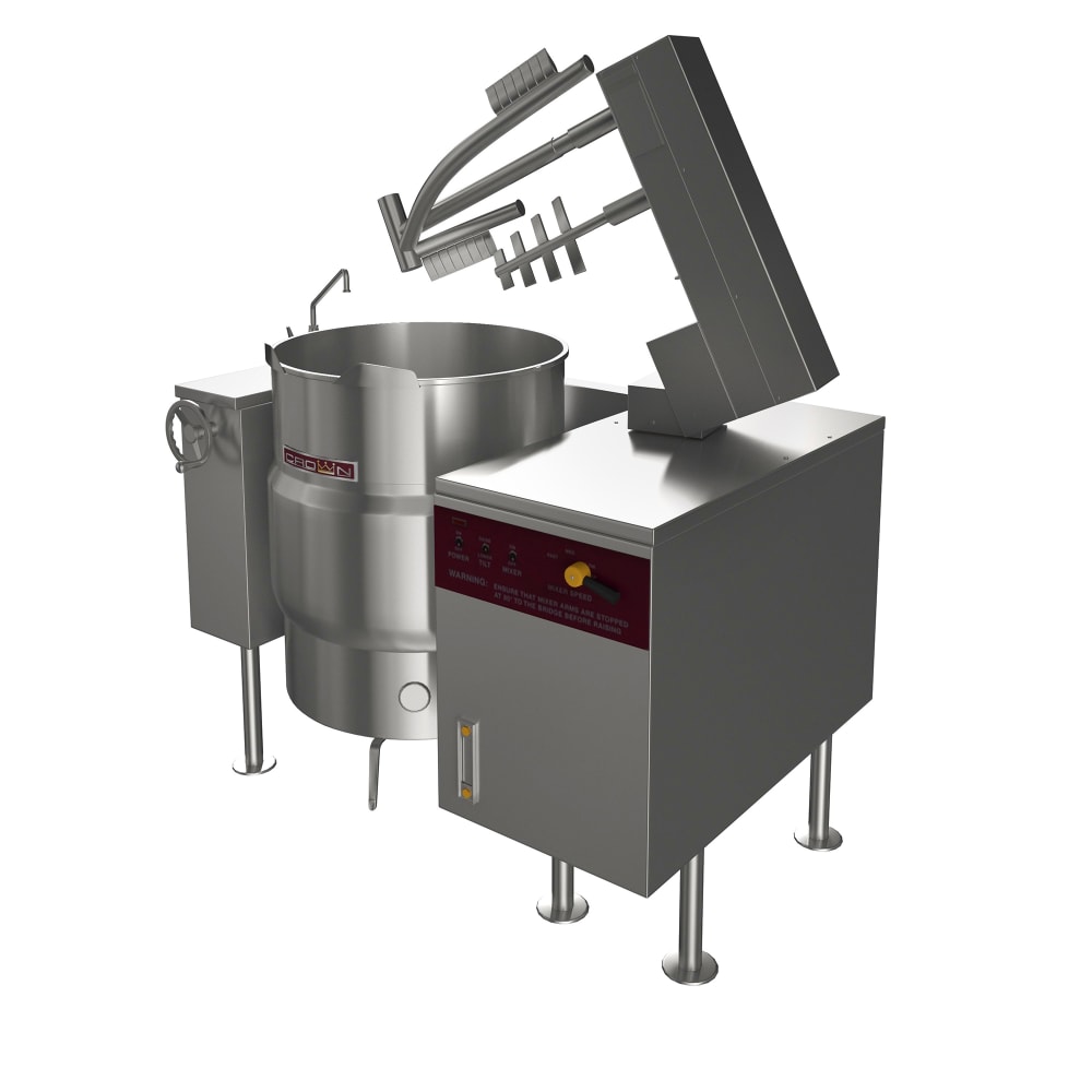 Crown Steam ELTM-60 60 gal. Steam Kettle - Power Tilt, 2/3 Jacket, 208v/3ph