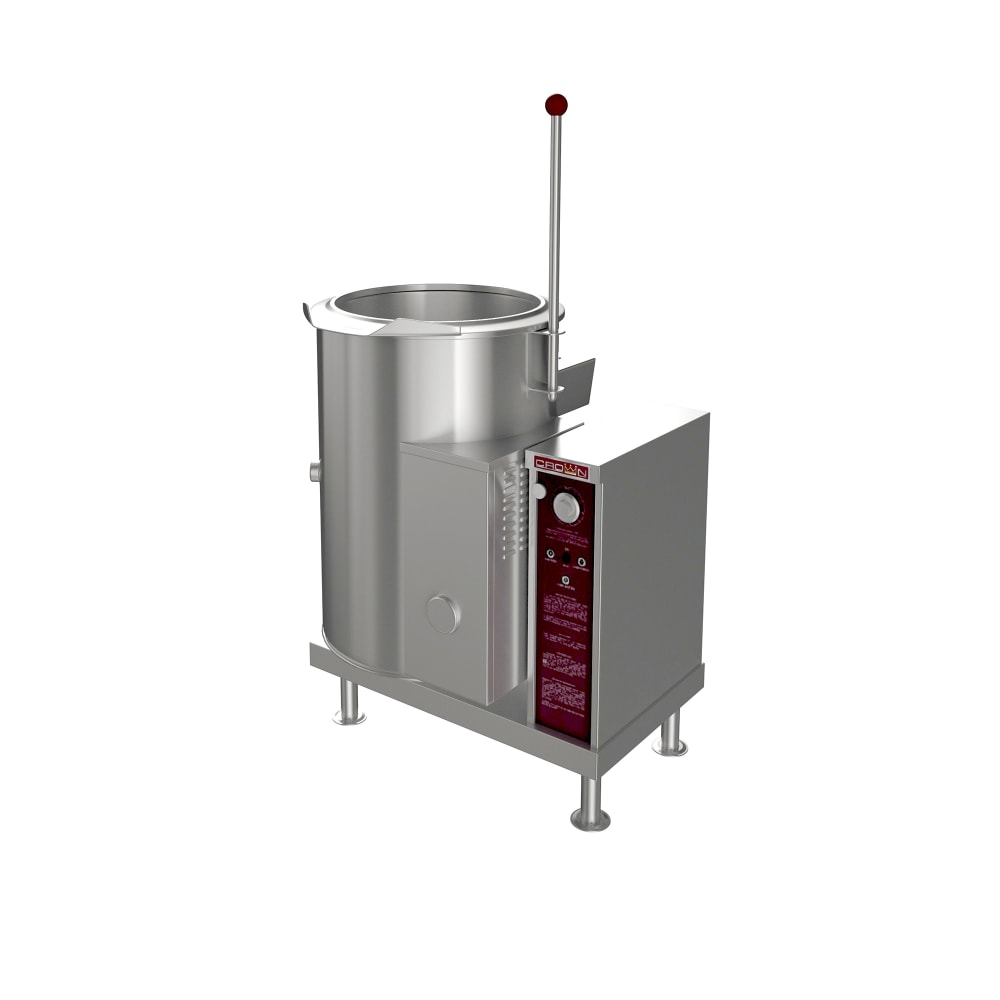 Crown Steam GC-12 12 gal. Steam Kettle - Manual Tilt, 2/3 Jacket, Liquid Propane