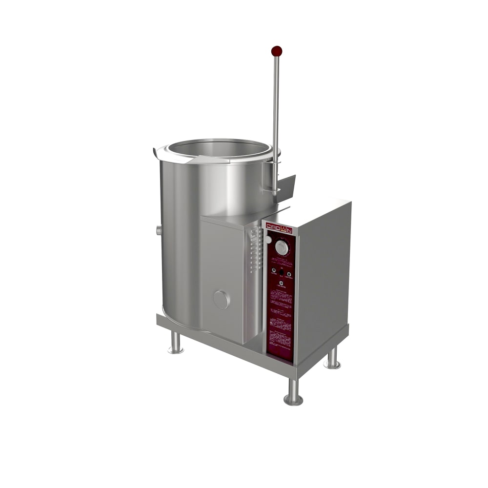 Crown Steam GC-12 12 gal. Steam Kettle - Manual Tilt, 2/3 Jacket, Natural Gas