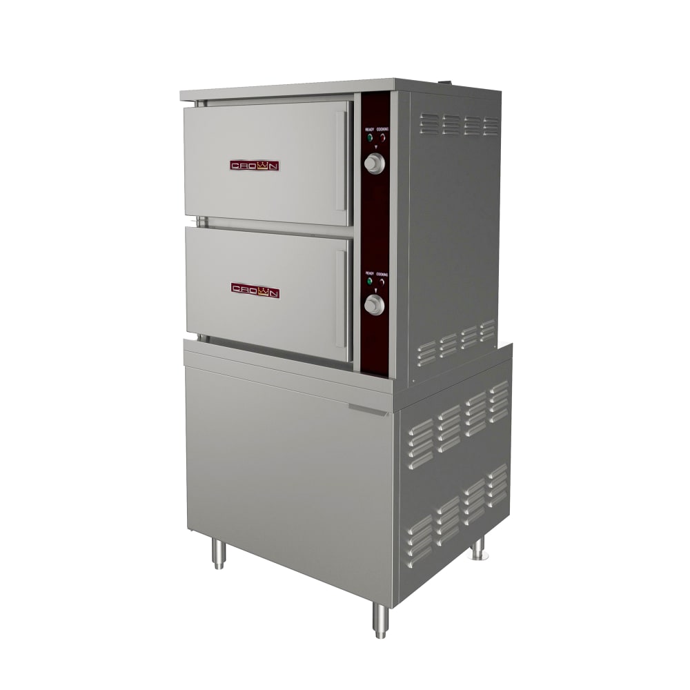 Crown Steam GCX-10-36 (10) Pan Convection Steamer - Cabinet, Liquid Propane