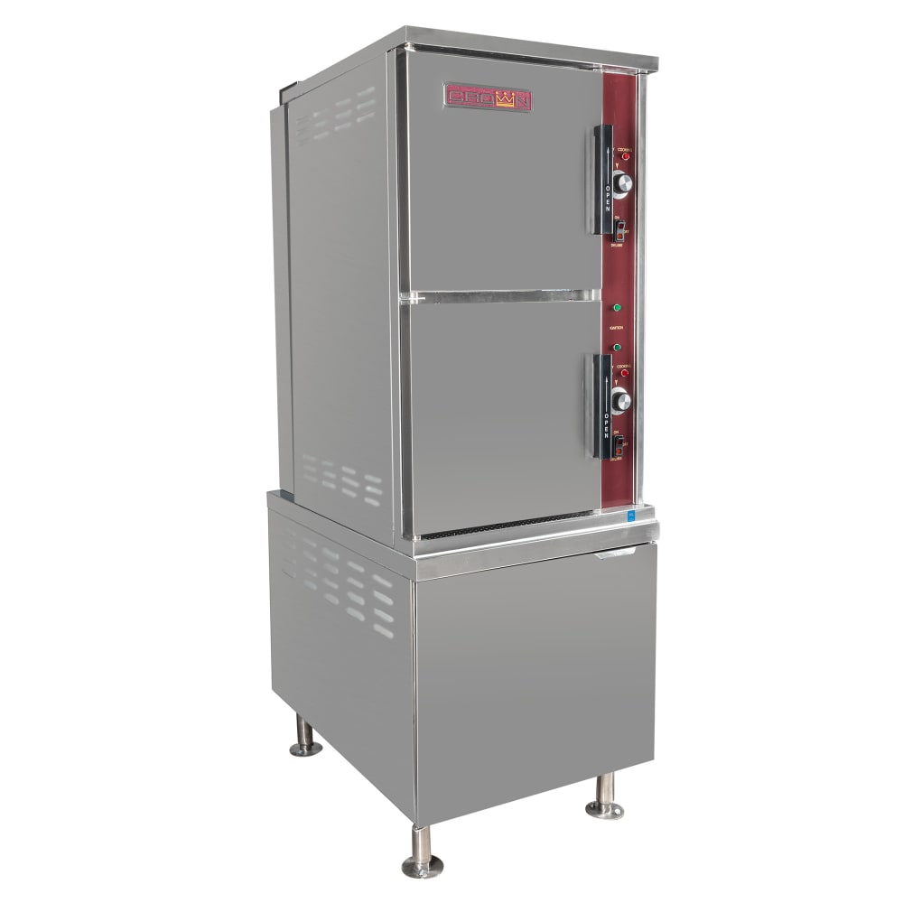 Crown Steam GSX-10HE (10) Pan Convection Steamer - Cabinet, Natural Gas