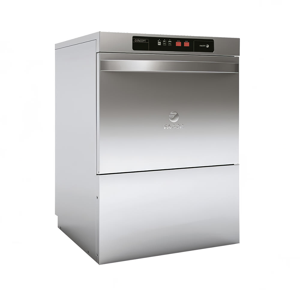 5O7O High Temp Rack Undercounter Dishwasher w/ 30 Racks/hr Capacity, Built-in Booster, 208-230v/1-3ph (MD-UC-HTB30P)