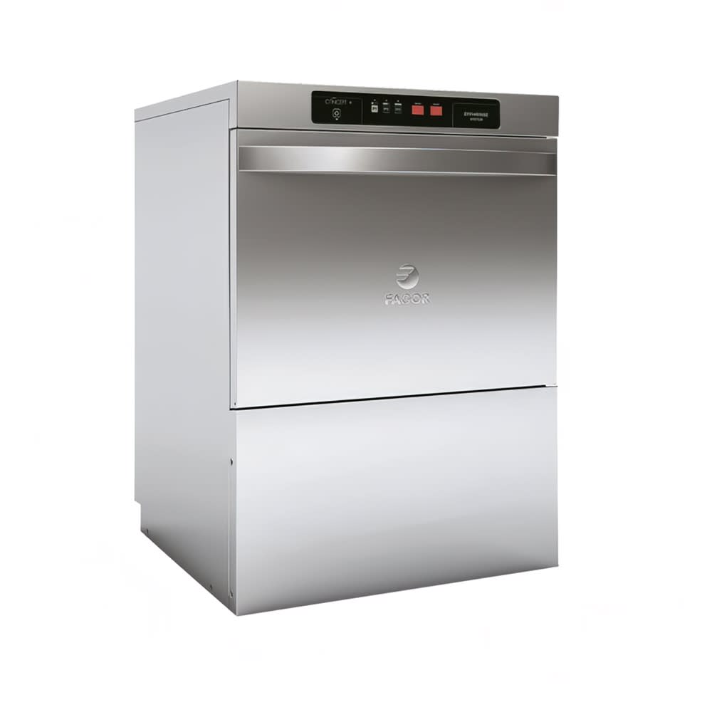 5O7O High Temp Rack Undercounter Dishwasher w/ 37 Racks/hr Capacity, Built-in Booster, 208-230v/1-3ph (MD-UC-HTB37P)