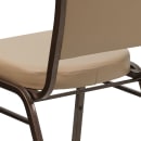 MoTak M001 Stackable Banquet Chair - Copper Steel Frame w/ Tan Vinyl Back & Seat thumbnail 8