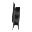 MoTak M004 Stackable Banquet Chair - Silver Steel Frame w/ Navy Blue Vinyl Back & Seat thumbnail 9