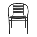 MoTak M009 Stackable Indoor/Outdoor Armchair - Steel Frame, Black, Indoor/Outdoor thumbnail 5