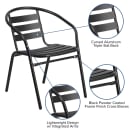 MoTak M009 Stackable Indoor/Outdoor Armchair - Steel Frame, Black, Indoor/Outdoor thumbnail 6