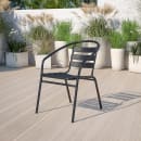 MoTak M009 Stackable Indoor/Outdoor Armchair - Steel Frame, Black, Indoor/Outdoor thumbnail 9