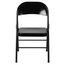 MoTak M014 Indoor/Outdoor Extra Large Folding Chair - Black Steel thumbnail 5