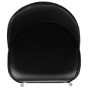 MoTak M022 Bar Stool w/ Black Frame & Chrome Foot Ring, Black Vinyl Bucket Seat thumbnail 10