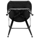 MoTak M022 Bar Stool w/ Black Frame & Chrome Foot Ring, Black Vinyl Bucket Seat thumbnail 7