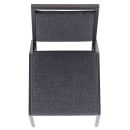 MoTak M026 Stackable Banquet Chair - Silver Steel Frame w/ Dark Gray Fabric Back & Seat thumbnail 9