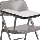 MoTak M029 Folding Chair w/ Right Handed Tablet Arm - Beige Powder Coated Steel thumbnail 8