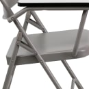 MoTak M029 Folding Chair w/ Right Handed Tablet Arm - Beige Powder Coated Steel thumbnail 9
