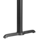 MoTak M035 Black Powder Coated Cast Iron Table Base - 30"H Dining Height, For 42"W x 30"D Table Tops thumbnail 3