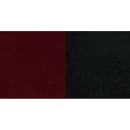 MoTak M058 Bar Stool w/ Black Powder Coated Steel Ladder Back, Burgundy Vinyl Seat thumbnail 6