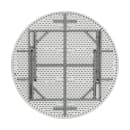 MoTak M060 60" x 29"H Round Table w/ White Plastic Top - Folding, Indoor/Outdoor thumbnail 3