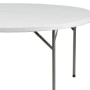 MoTak M060 60" x 29"H Round Table w/ White Plastic Top - Folding, Indoor/Outdoor thumbnail 5