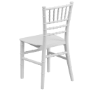 MoTak M066 Kid's Chiavari Style Chair - White Polypropylene, Indoor/Outdoor thumbnail 4