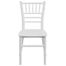 MoTak M066 Kid's Chiavari Style Chair - White Polypropylene, Indoor/Outdoor thumbnail 5