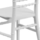 MoTak M066 Kid's Chiavari Style Chair - White Polypropylene, Indoor/Outdoor thumbnail 8