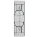MoTak M067 Rectangular Folding Table w/ Granite White Plastic Top - Indoor/Outdoor, 96"W x 30"D x 29"H thumbnail 3