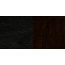 MoTak M073 Restaurant Chair w/ Vertical Slat Back - Walnut Finished Beechwood, Black Vinyl Seat thumbnail 10