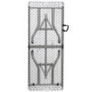 MoTak M084 Rectangular Folding Table w/ Granite White Plastic Top - Indoor/Outdoor, 72"W x 30"D x 29"H thumbnail 5
