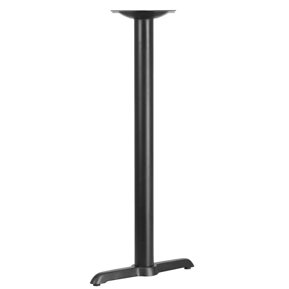 MoTak M092 Black Powder Coated Cast Iron Table Base - 42"H Bar Height, For 42"W x 30"D Table Tops