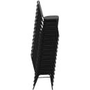 MoTak M095 Stackable Banquet Chair - Black Steel Frame w/ Black Vinyl Back & Seat thumbnail 11
