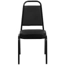 MoTak M095 Stackable Banquet Chair - Black Steel Frame w/ Black Vinyl Back & Seat thumbnail 5