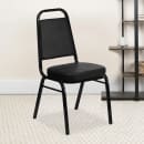 MoTak M095 Stackable Banquet Chair - Black Steel Frame w/ Black Vinyl Back & Seat thumbnail 9