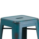 MoTak M096 Backless Bar Stool - Power Coated Steel, Distressed Kelly Blue thumbnail 4