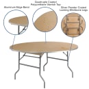 MoTak M097 60" x 30"H Round Banquet Table w/ Birchwood Top - Folding thumbnail 5