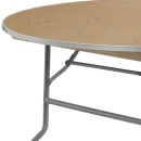 MoTak M097 60" x 30"H Round Banquet Table w/ Birchwood Top - Folding thumbnail 6