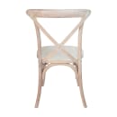 MoTak M107 Stacking Side Chair w/ Cross Back - Lime Wash Finished Elmwood thumbnail 4