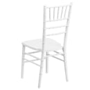 MoTak M108 Chiavari Chair - White Acacia Wood, Indoor/Outdoor thumbnail 4