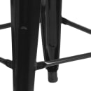 MoTak M115 Backless Bar Stool - Power Coated Steel, Black thumbnail 5
